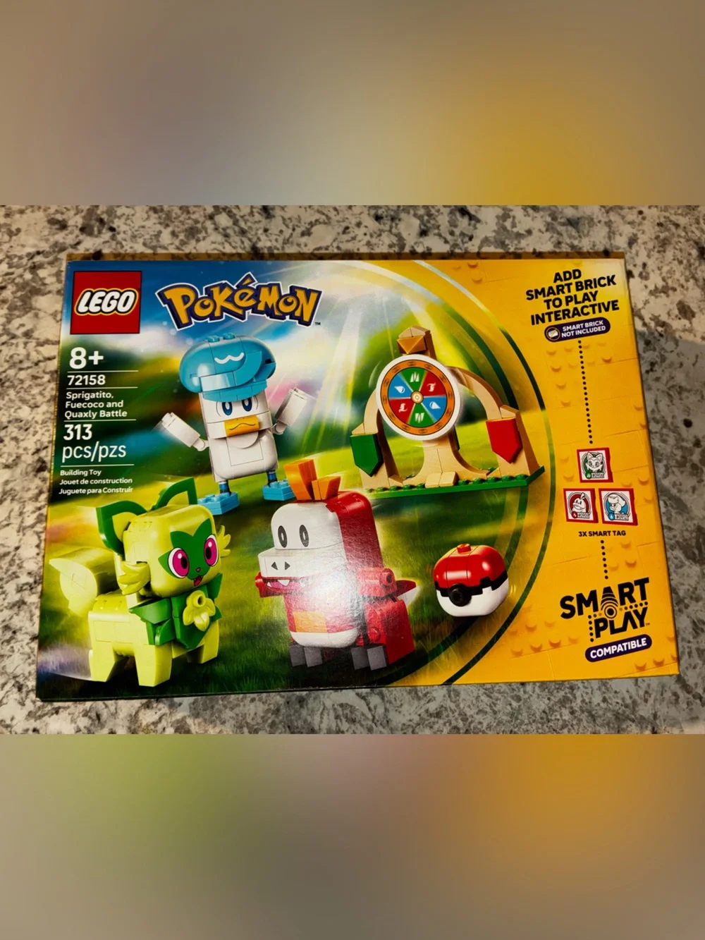 Lego Pokémon Battle Spinner Set - Green/Blue/Red/White